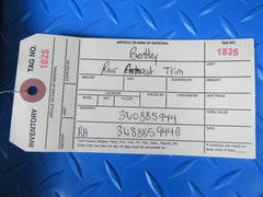 Bentley Continental GT rear armrest right side trim #1825