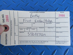 Bentley Continental GT GTC front B emblem wings badge #2855