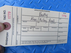 Bentley Continental GT GTC Flying Spur airbag carrier knee trim panel #1779