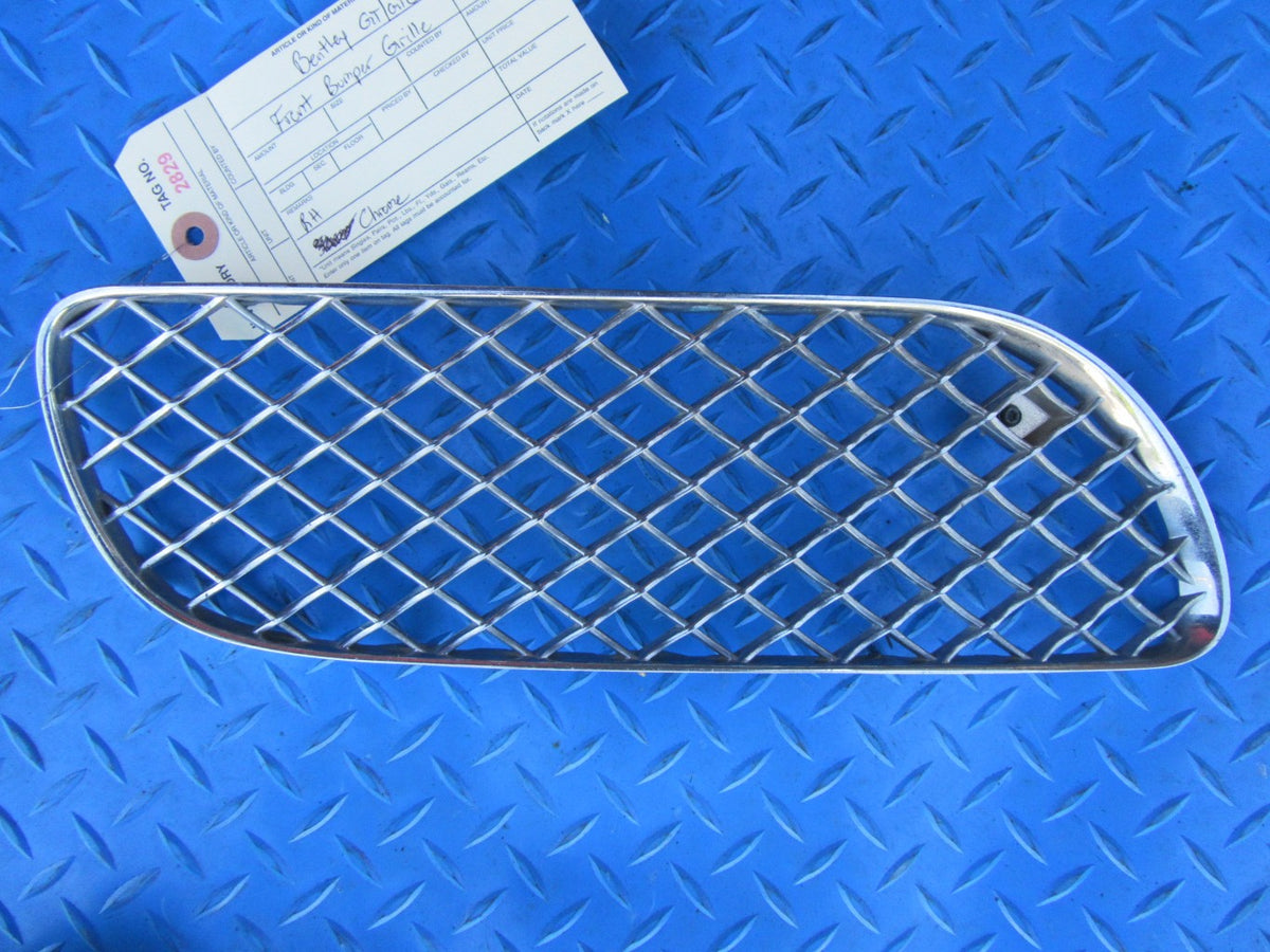 Bentley Continental GT GTC right front bumper chrome grille #2829