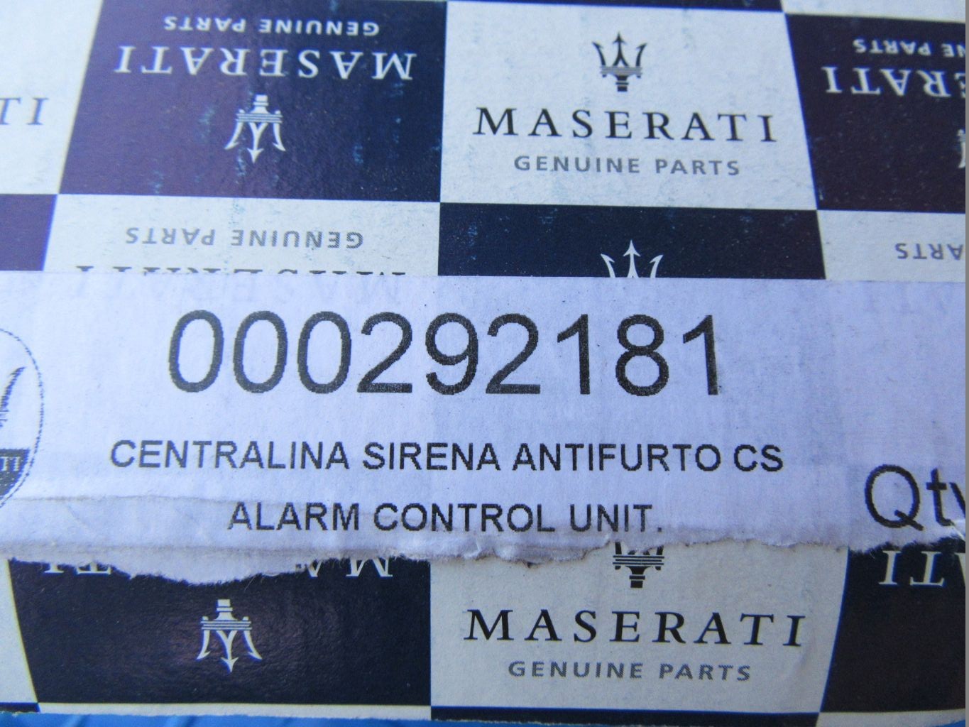 Maserati GranTurismo GranCabrio Quattroporte alarm siren #8613