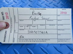 Bentley Continental GT GTC right ACC cruise control radar sensor #2810