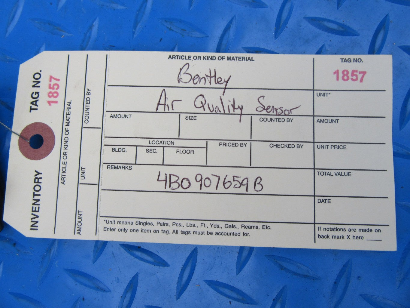 Bentley Continental Flying Spur GT GTC air quality sensor #1857