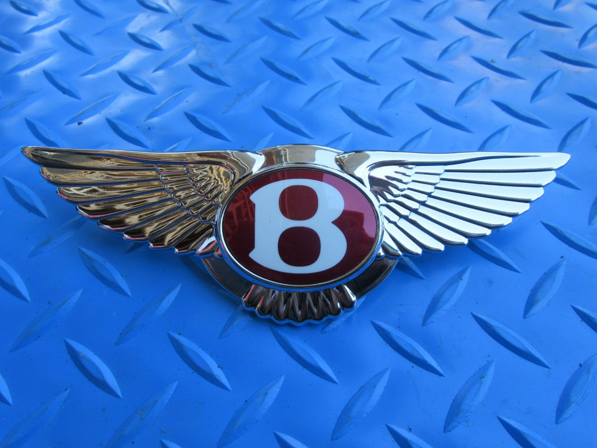 Bentley Continental GT GTC RED B front emblem badge wings #2802