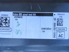 Aston Martin DB9 Vanquish right air vent panel NEW #1883