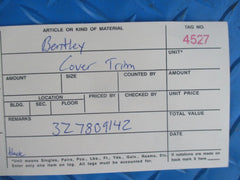 Bentley GTC convertible interior flap left cover trim #4527
