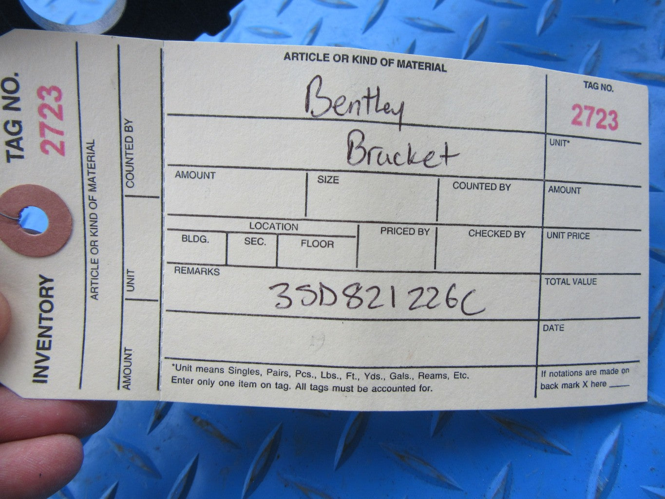 Bentley Continental GT GTC mounting bracket #2723