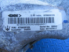 Maserati Quattroporte GTS rear axle differential case 2.93 ratio #6488