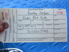 Bentley Continental GT GTC right fender air vent grille #2708