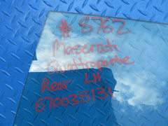 Maserati Quattroporte left rear door window glass #8762