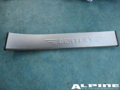 Bentley Continental Flying Spur right rear door sill trim emblem plate
