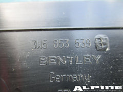 Bentley Continental Flying Spur left rear door sill trim emblem plate