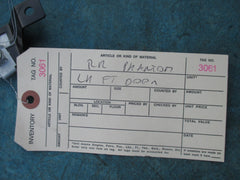 Rolls Royce Phantom Drophead Coupe left front door trim bracket #3061