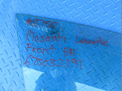 Maserati Levante front right door window glass #8750