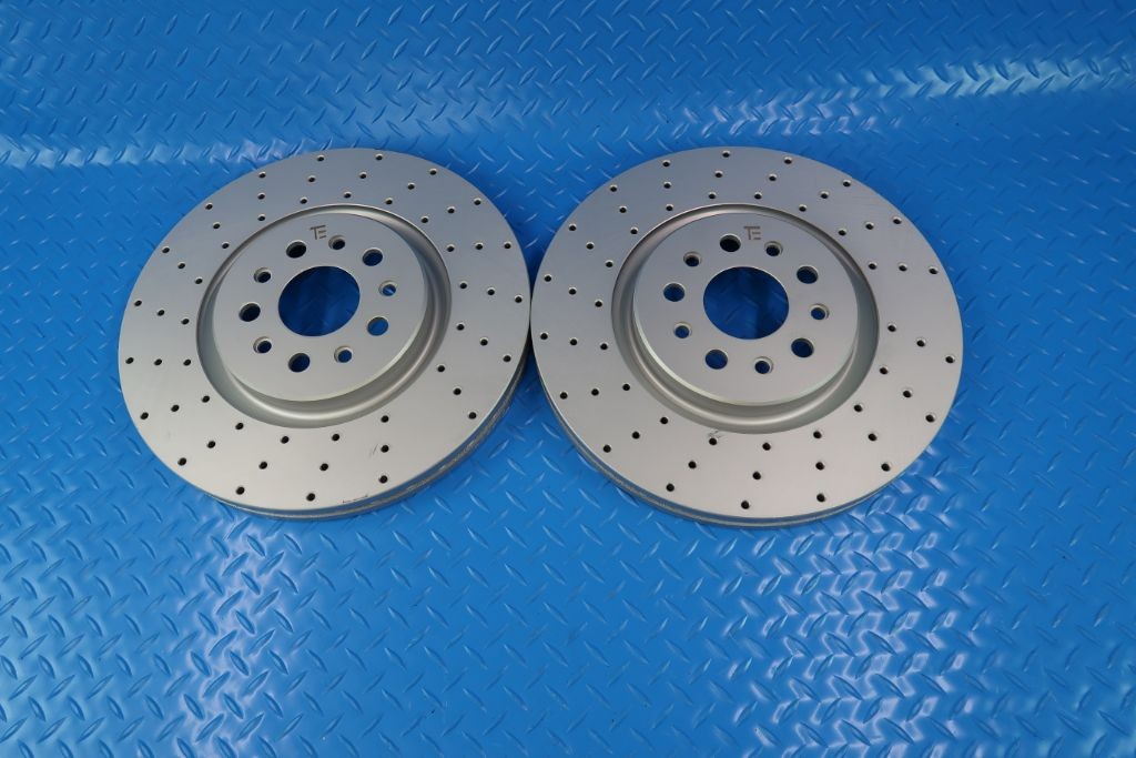 Maserati Levante front brake disc rotors drilled upgrade TopEuro #11170