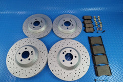 Mercedes S class S550 S550e S600 S450 front rear brake pads & rotors TopEuro #9050