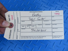 Bentley Continental GT fuel vapor canister #1942