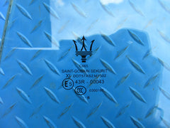 Maserati Quattroporte left rear door window glass #2683