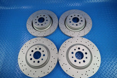 Maserati Ghibli Base front & rear brake drilled upgraded rotors #11172