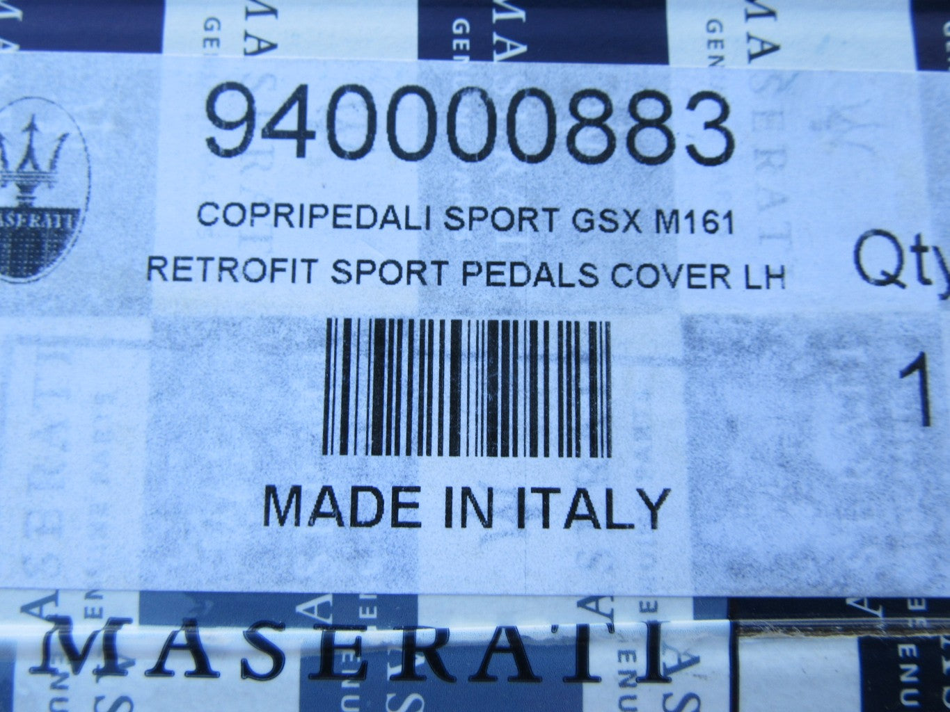 Maserati Levante Ghibli Quattroporte complete foot pedal covers NEW OEM #2669