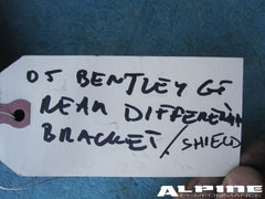 Bentley Continental GT GTC Flying Spur Rear differential heat shield
