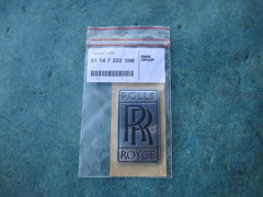 Rolls Royce Ghost grille trunk RR emblem badge oem new #2986
