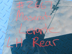 Maserati Levante left rear door window glass #2667