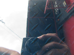 Alfa Romeo Stelvio left rear door window glass #0968