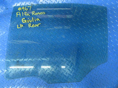 Alfa Romeo Giulia left rear door window glass #0967