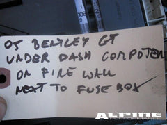 Bentley Continental GT Control unit  Ecu  Computer module