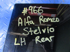 Alfa Romeo Stelvio left rear door window glass #0966