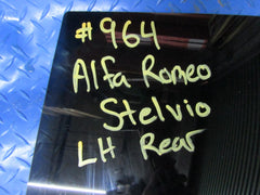 Alfa Romeo Stelvio left rear door window glass #0964