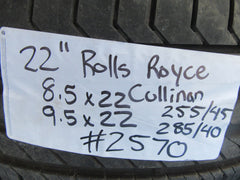 22" Rolls Royce Cullinan rims wheels tires polished #2570