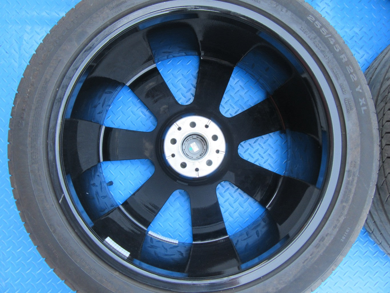22" Rolls Royce Cullinan rims wheels tires black polished #2567