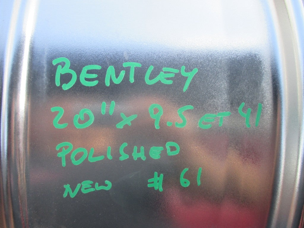 21" Bentley Continental GT GTC Flying Spur rim wheel polished #4453