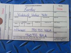 Bentley Flying Spur GT GTC windshield washer jet nozzles with harness #7694