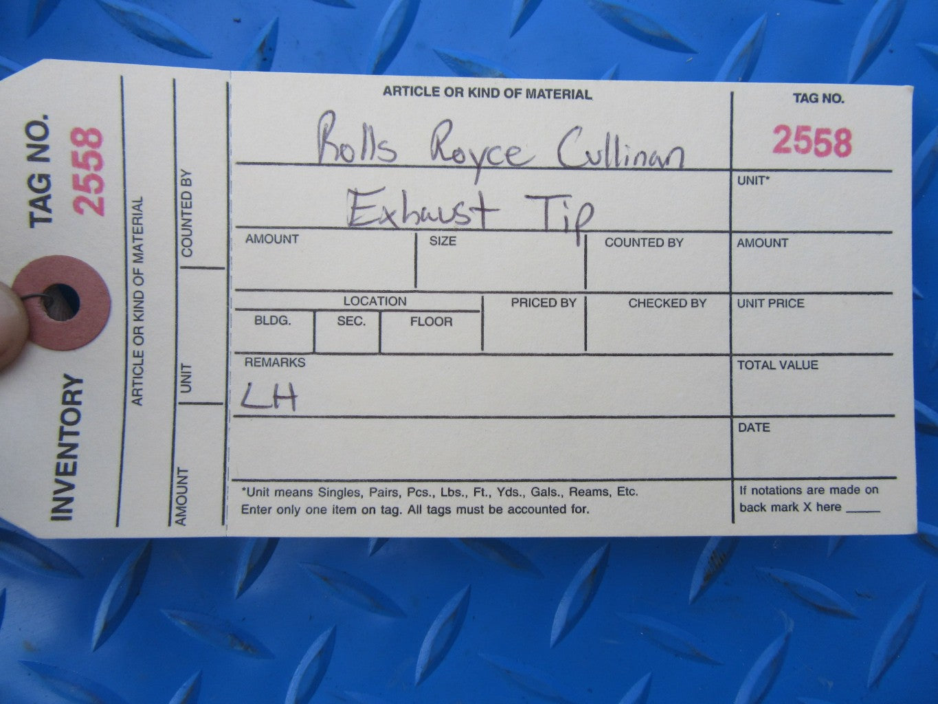 Rolls Royce Cullinan left exhaust tip #2558
