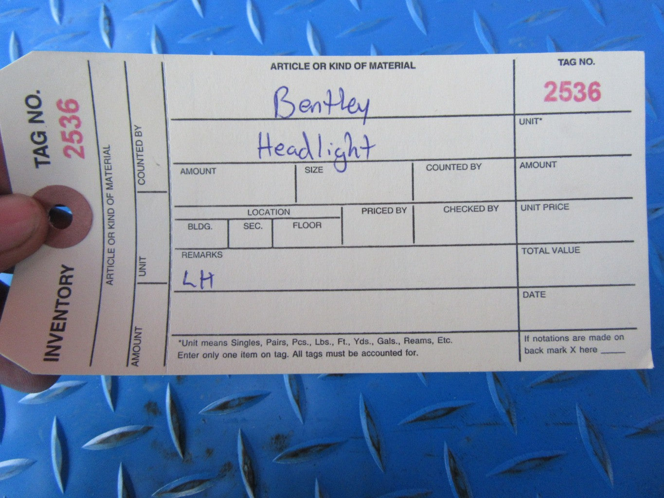 Bentley Continental Flying Spur left headlight #2536