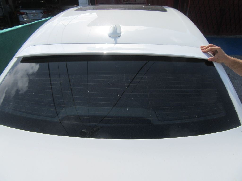Rolls Royce Ghost rear glass roof Tesoro lip spoiler #8840