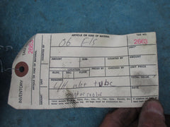 Bentley Gt Gtc Flying Spur left upper rear air cooler pipe hose used #2663