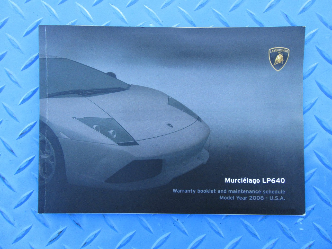 Lamborghini Murcielago LP640 owners handbook roadside maintenance manuals with pouch #2600