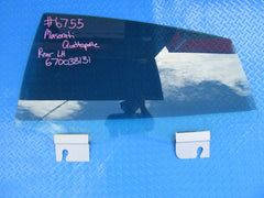 Maserati Quattroporte rear left door window glass #6755