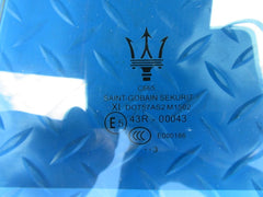 Maserati Quattroporte rear left door window glass #6755