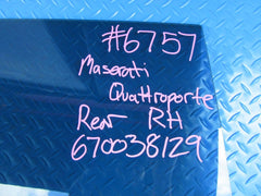 Maserati Quattroporte rear right door window glass #6757