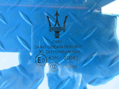 Maserati Quattroporte rear left door window glass #6699