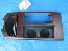 Maserati Ghibli center console dark brown ash aged wood trim #5479