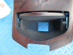 Maserati Ghibli center console dark brown ash aged wood trim #5479