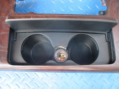 Maserati Ghibli center console dark brown ash aged wood trim #5479