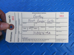 Bentley Continental GT GTC front bumper lower grille #0882