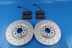 Alfa Romeo Giulia front brake pads & drilled rotors TopEuro #11331